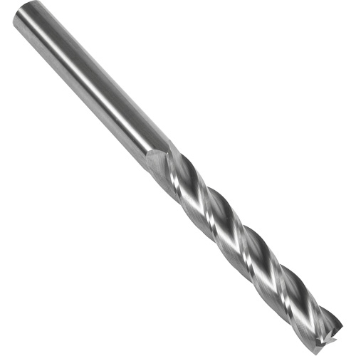 Fraise en bout carr&eacute;e extra longue 30° S137, 7/16" dia., 6" lo, 4 cannelures, 7/16" tige, Carbure Southpoint Industrial Supply