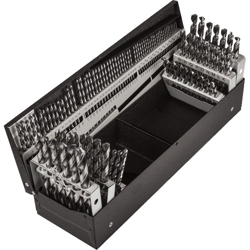Jobber Length Combination Drill Bit Set, 114 Pieces, High Speed Steel Southpoint Industrial Supply