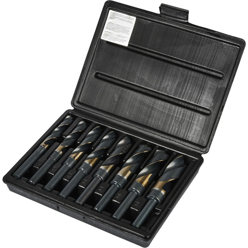 Jeu de forets &agrave; queue r&eacute;duite Silver & Deming, 8 morceaux, Acier rapide au cobalt Southpoint Industrial Supply