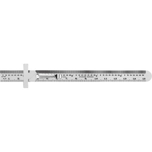Economy Precision Flexible Ruler, 6" L, Steel Southpoint Industrial Supply
