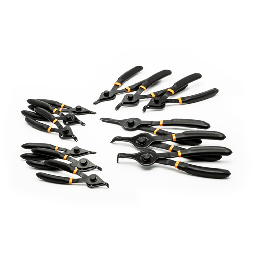 12-Piece Fixed Tip Convertible Snap Ring Plier Set Southpoint Industrial Supply