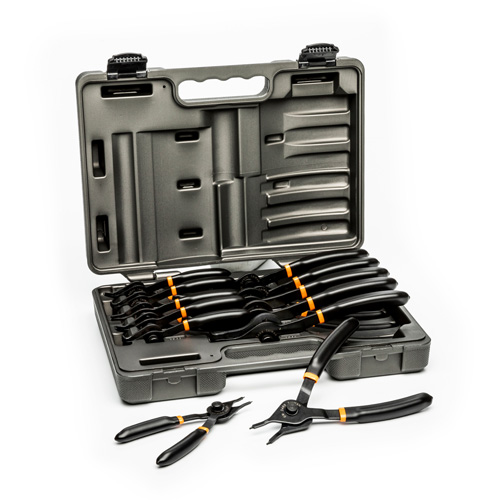 12-Piece Fixed Tip Convertible Snap Ring Plier Set Southpoint Industrial Supply