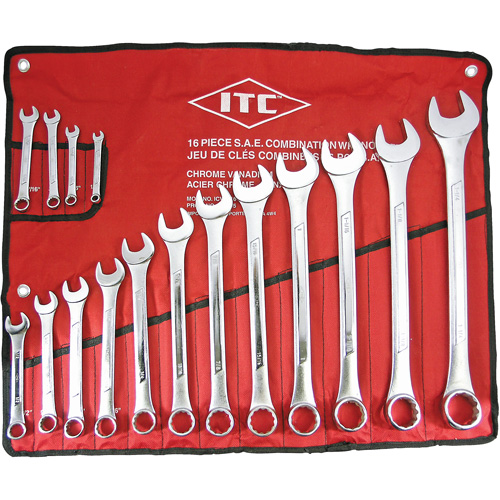 ICW-16 Professional Raised Panel Wrench Set, Combination, 16 Pieces, Imperial Southpoint Industrial Supply
