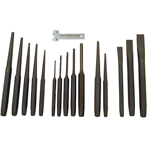 Punch & Chisel Set, 16 Pieces Southpoint Industrial Supply