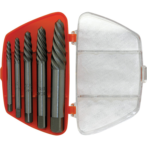 ISE-5 5-Piece Spiral Extractor Set, Chrome Molybdenum Southpoint Industrial Supply