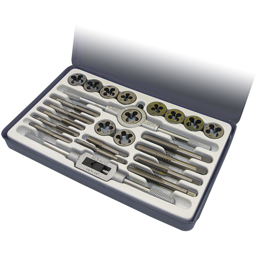 SAE Alloy Tap and Die Set, 24 Pieces Southpoint Industrial Supply