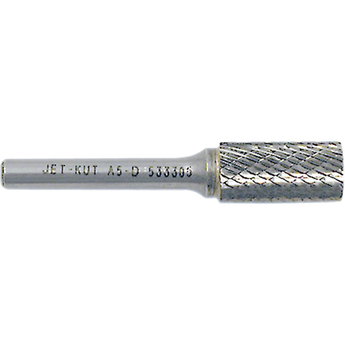 Cylindrical Burr, 5/8" Dia., 1/4" Shank, 1" Depth of Cut Southpoint Industrial Supply