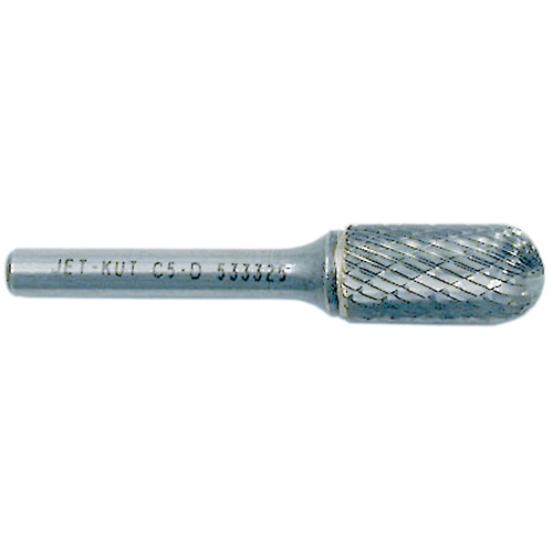 JET-KUT Round Nose Shape Bur, 1/4" Dia., 5/8" Depth of Cut Southpoint Industrial Supply