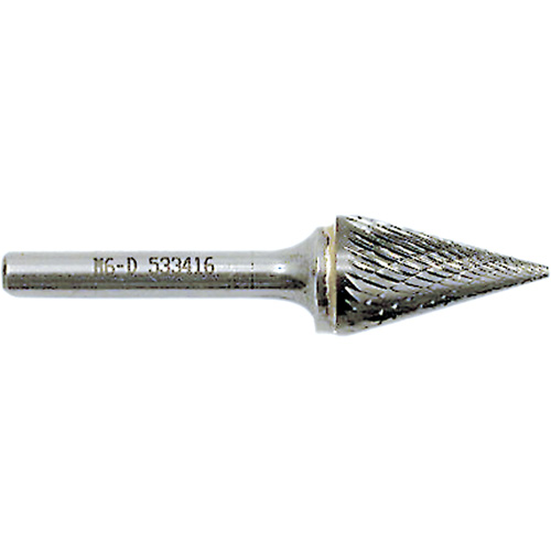 Fraise conique M4-D JET-KUT, 3/8" dia., 1/4" Tige, 5/8" Prof. de la coupe Southpoint Industrial Supply