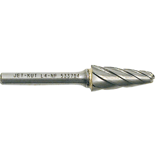 L4-NF 1/4" Taper Shape Bur for Aluminum/Non-ferrous Materials, 1/2" Dia. Southpoint Industrial Supply