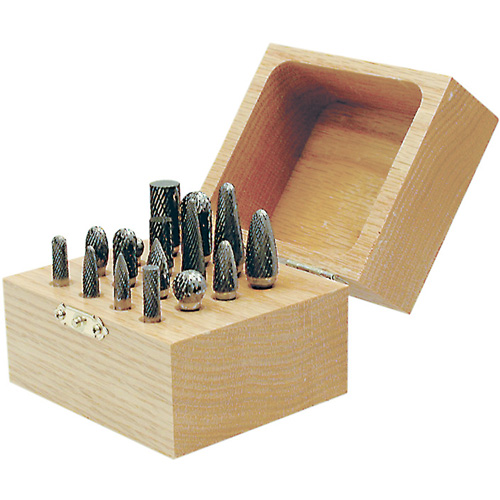 CBK-16 Carbide Bur Set in Wooden Box, 16 Pieces Southpoint Industrial Supply