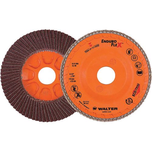 Enduro-Flex Flap Disc, 4-1/2" x 7/8", Type 27, 80 Grit, Zirconia Alumina Southpoint Industrial Supply
