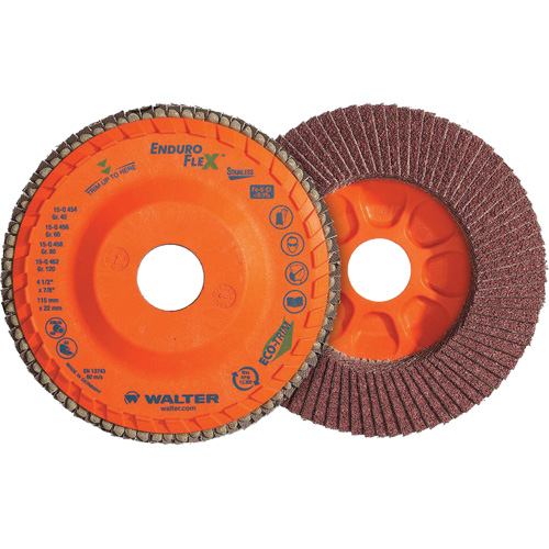 Disque &agrave; lamelles Stainless Enduro-Flex, 4-1/2" x 7/8", Type 27, Grain 60, Alumine de zirconium Southpoint Industrial Supply