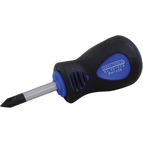 Tournevis court, #1, 3-1/4" l, Prise Coussin&eacute;e Southpoint Industrial Supply