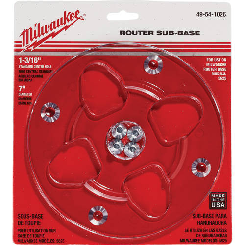 Embase transparente avec un diam&egrave;tre de 7" et un orifice central de 1-3/16" Southpoint Industrial Supply