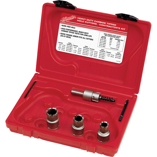 Sheet Metal Carbide Cutter Electrician's Kit, 7 Pieces Southpoint Industrial Supply