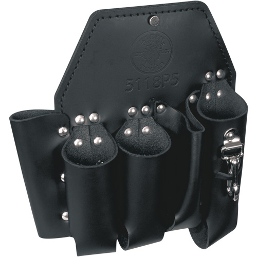 Tool Pouch, Multiple Tool Holder, Leather, 5 Pockets Southpoint Industrial Supply