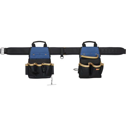 Combin&eacute;s de ceinture &agrave; outils &agrave; 20 pochettes, Polyester, Noir Southpoint Industrial Supply