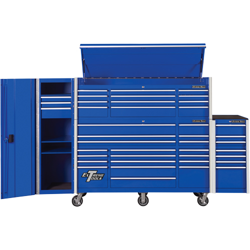 Armoire lat&eacute;rale s&eacute;rie RX, 3 tiroirs, 19" la x 25" p x 61" h, Bleu Southpoint Industrial Supply