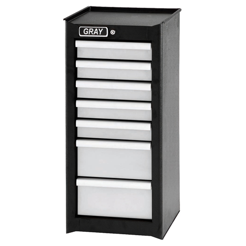 Side Rider Cabinet, 7 Drawers, 14-3/4" W x 18" D x 33.34" H, Black Southpoint Industrial Supply