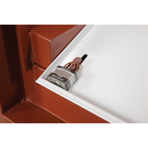 Field Office Jobsite Box, 33" W x 63" D x 80" H, Steel, Red Southpoint Industrial Supply