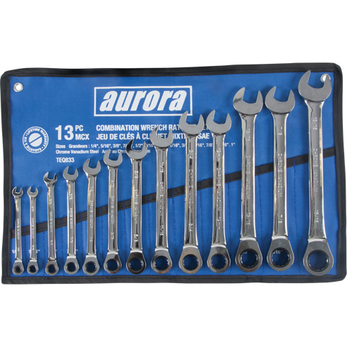 Jeu de cl&eacute;s &agrave; cliquet &agrave; t&ecirc;te fixe, 13 morceaux, Imp&eacute;rial Southpoint Industrial Supply