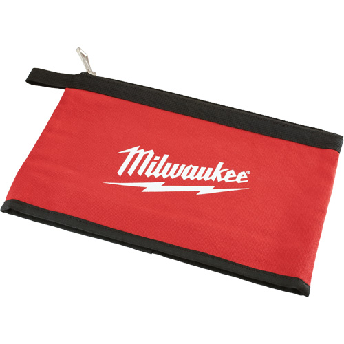&eacute;tui avec fermeture &agrave; glissi&egrave;re, Toile, 1 pochettes, Noir/Rouge Southpoint Industrial Supply