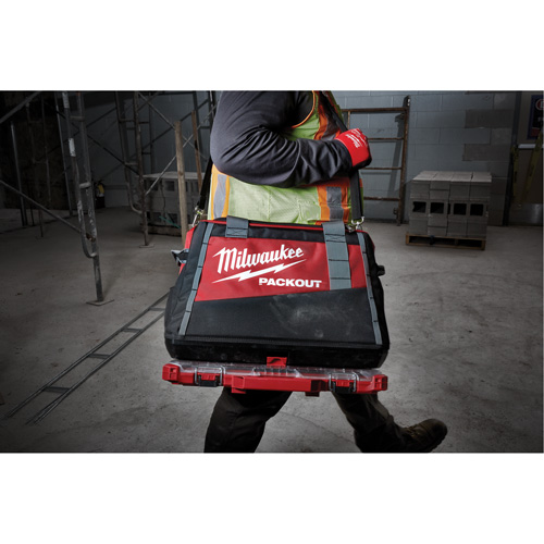Sacs &agrave; outils Packout, Nylon balistique, 2 pochettes, Noir/Rouge Southpoint Industrial Supply