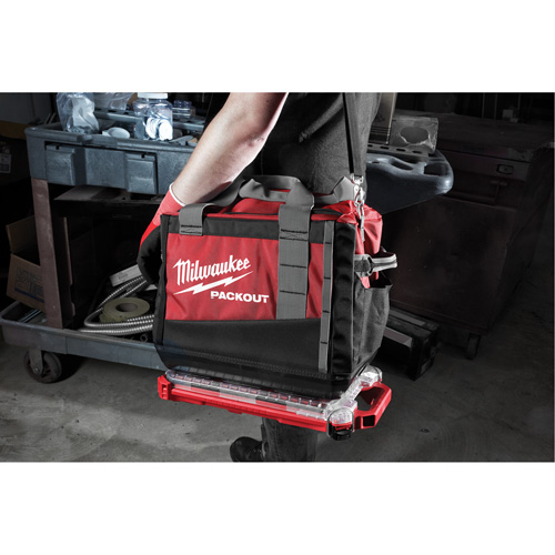 Packout Compact Low-Profile Organizer, 16-2/5" x 9-3/4" x 2-1/2", Black/Red Southpoint Industrial Supply