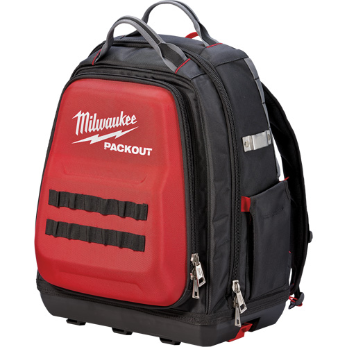 Packout Backpack, 15-3/4" L x 11-4/5" W, Black/Red, Ballistic Southpoint Industrial Supply