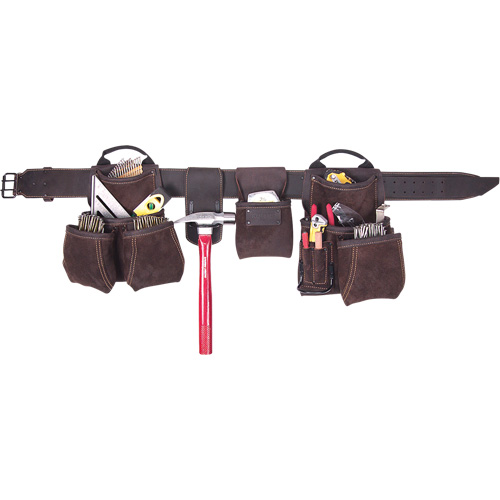Deluxe Contractor's Tool Belt, Leather, Tan Southpoint Industrial Supply
