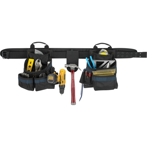 Ceinture &agrave; outils pour &eacute;lectricien, Polyester, Noir Southpoint Industrial Supply