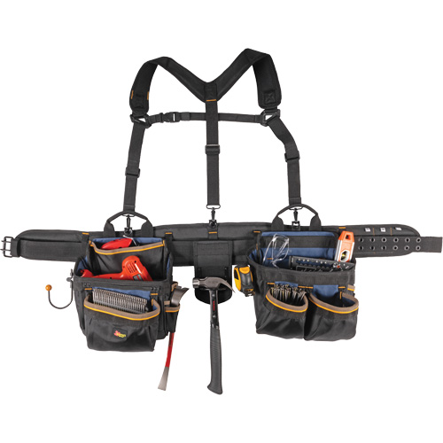Ceinture &agrave; outils de luxe, Polyester, Noir Southpoint Industrial Supply