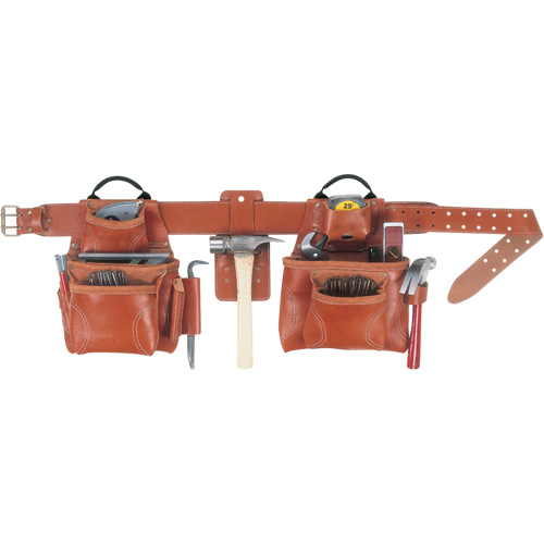 Deluxe Tool Belt Combo, Leather, Tan Southpoint Industrial Supply