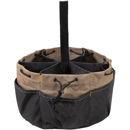 BUCKETBAG Tool Bag, Polyester, 18 Pockets, Black Southpoint Industrial Supply