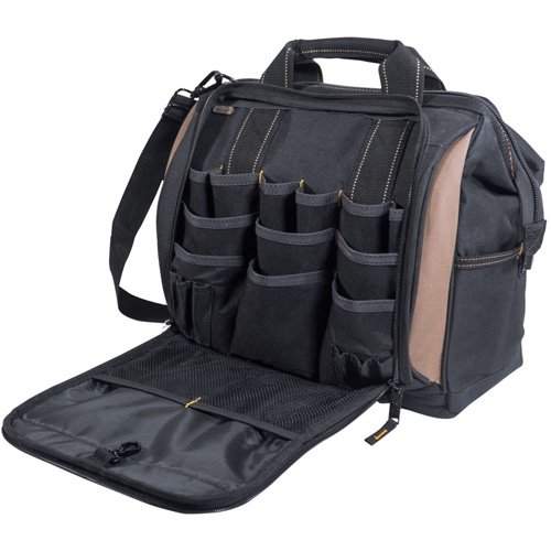 Porte-outils &agrave; compartiments multiples, Polyester, 33 pochettes, Noir Southpoint Industrial Supply