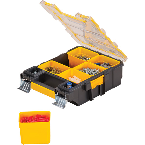 Mid-Size Pro Organizer, 4-1/2" W x 10-1/4" D x 13-3/5" H, Black/Yellow Southpoint Industrial Supply