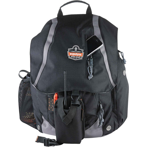 Arsenal&reg; 5143 Tool Backpack, 15" L x 8" W, Black, Polyester Southpoint Industrial Supply