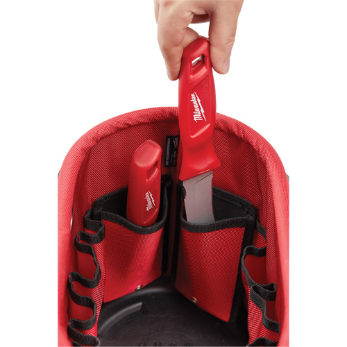 Sac ovale utilitaire, Nylon balistique, 24 pochettes, Noir/Rouge Southpoint Industrial Supply