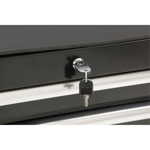 Industrial Tool Cart, 7 Drawers, 27" W x 18-3/4" D x 39" H, Black Southpoint Industrial Supply