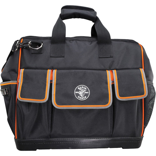 Sac &agrave; outils avec grande ouverture Tradesman Pro, Nylon balistique, 42 pochettes, Noir Southpoint Industrial Supply
