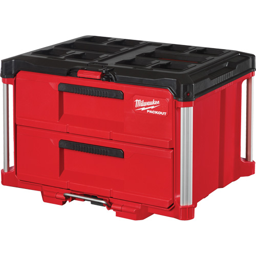 Packout 2-Drawer Tool Box, 16-1/3" x 14-1/3" x 22-1/5", Red Southpoint Industrial Supply
