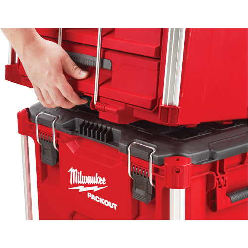 Packout 3-Drawer Tool Box, 16-1/3" x 14-1/3" x 22-1/5", Black/Red Southpoint Industrial Supply