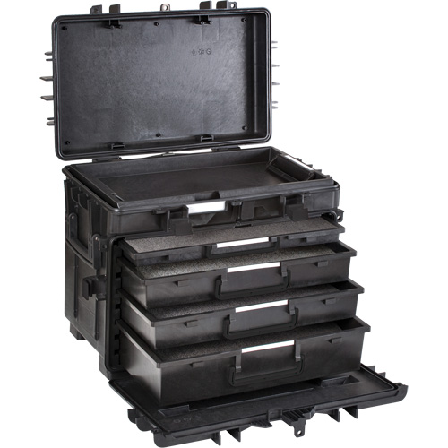 Mobile Tool Chest With Drawers, 6 Drawers, 22-4/5" W x 15" D x 18" H, Black Southpoint Industrial Supply