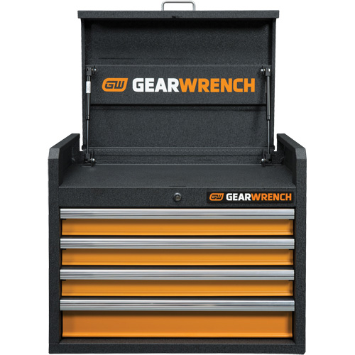 Coffre &agrave; outils de s&eacute;rie GSX, 26" la, 4 tiroirs, Noir/Orange Southpoint Industrial Supply