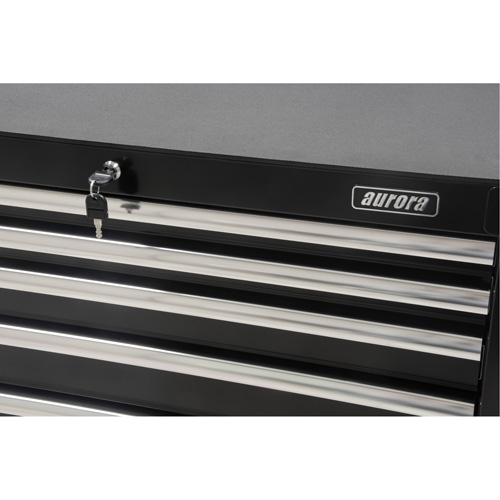 Chariot &agrave; outils industriel, 6 tiroirs, 39" la x 20-4/5" p x 38-1/2" h, Noir Southpoint Industrial Supply