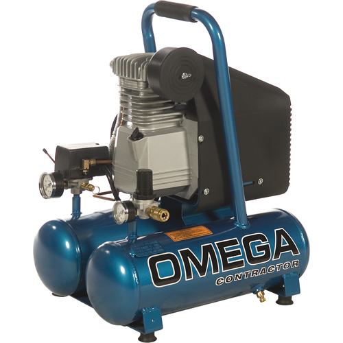Compresseurs portatifs s&eacute;rie pour entrepreneurs - Lubrification &agrave; l'huile, entraînement direct, &eacute;lectrique, 3,3 gal. (4 gal. US), 125 PSI, 115/1 V Southpoint Industrial Supply