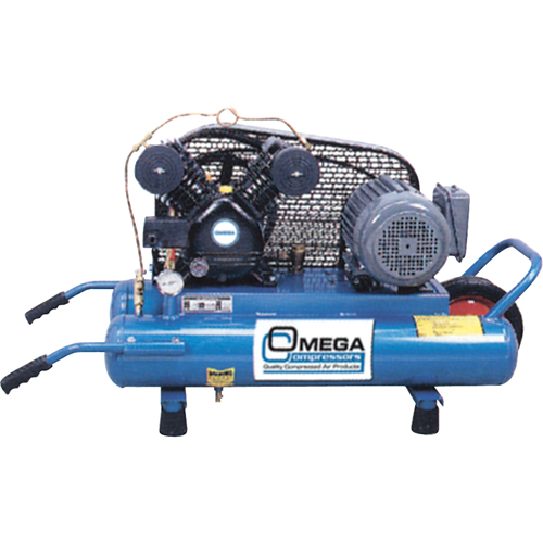 Contractor Series Air Compressors, Electric, 6.6 Gal. (8 US Gal), 125 PSI, 115/1 V Southpoint Industrial Supply