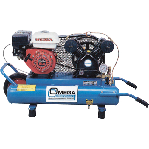 Contractor Series Air Compressors, Gas, 6.6 Gal. (8 US Gal), 125 PSI Southpoint Industrial Supply