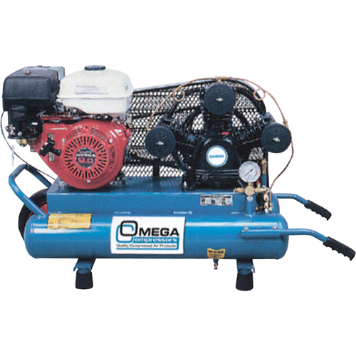 Contractor Series Air Compressors, Gas, 6.6 Gal. (8 US Gal), 125 PSI Southpoint Industrial Supply